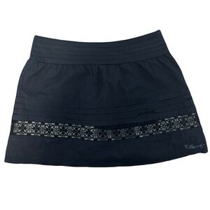 Billabong Black Mini Skirt with Lace Detail